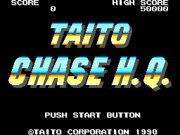Taito Chase H.Q. (Europe) Title Screen